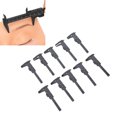 thumbnail image 1 of Eyebrow Measuring Ruler, Clear Scale Lightweight 10Pcs Brow Mapping Ruler Tool 10.6x4.4cm  For Salon, 1 of 8