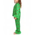 thumbnail image 5 of Xyant Girls Valentines Pajamas Satin Pajama Set Silk Pjs Long Sleeve Button Down Heart Sleepwear Loungewear Sets for Toddler Kids,Size 8 Years, 5 of 6