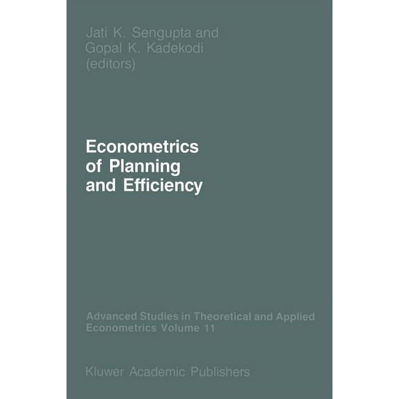 Advanced Studies in Theoretical and Appl Econometrics of Planning and Efficiency, Book 11, (Paperback)