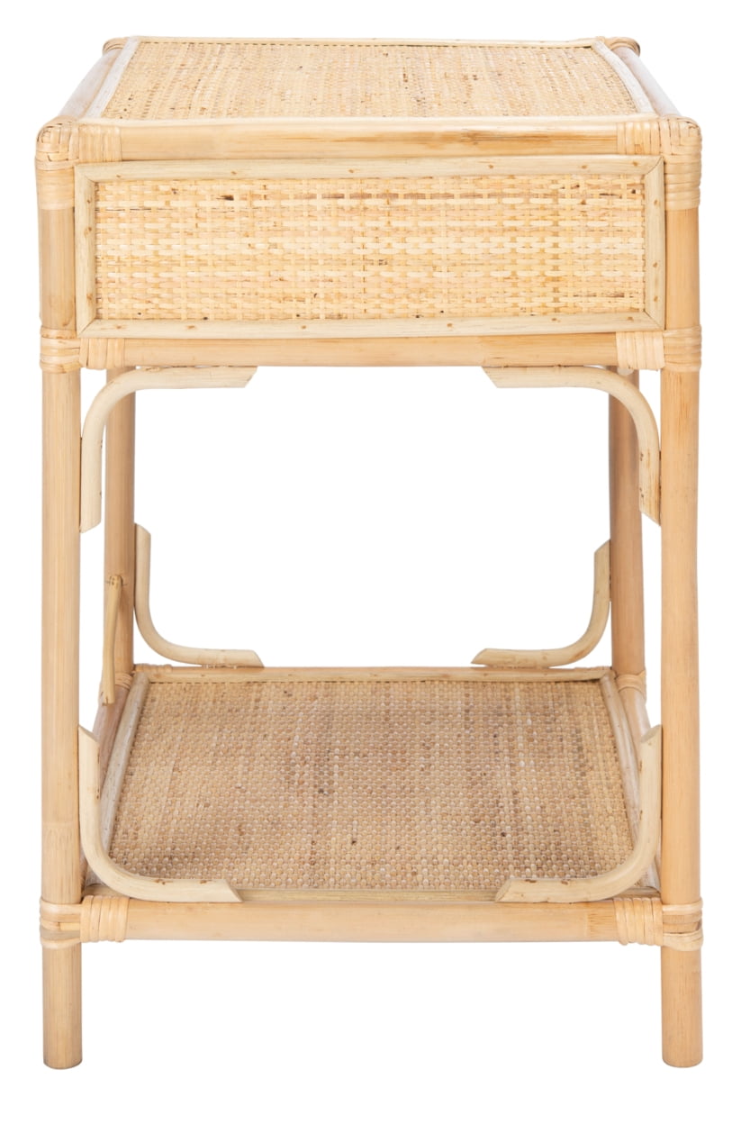 Safavieh Roya Rustic 1 Drawer 1 Shelf Nightstand, Natural