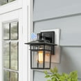 thumbnail image 4 of C Cattleya  Matte Black Motion Sensor Dusk to Dawn Outdoor Wall Light Wall Sconce, 4 of 5