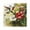 Black, variant on 7.78in Hummingbird and Hibiscus Square Wall and Table Clock Dual Use Vintage Design in Black or Gold
