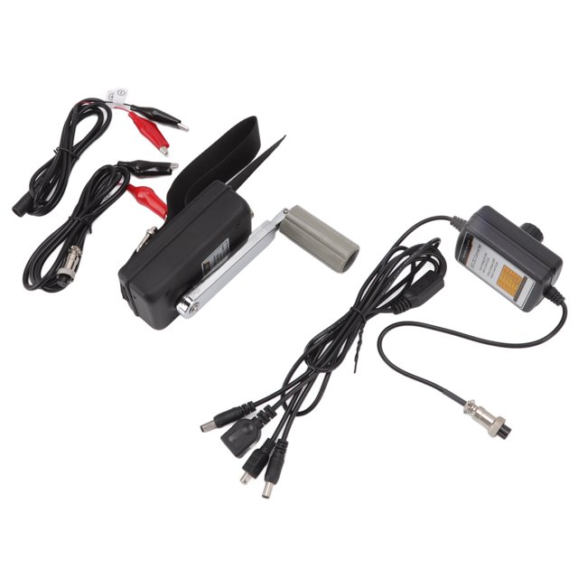 Hand Crank Generator, High Efficiency Hard Shell Portable Generator 30W for Emergency Charging
