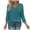 Mint Green, variant on Enjoytime 3/4 Sleeve Tops for Women Solid Color V-Neck Causal Blouses Spring Summer Trendy Business Work Shirts 2026 Mint Green XXL