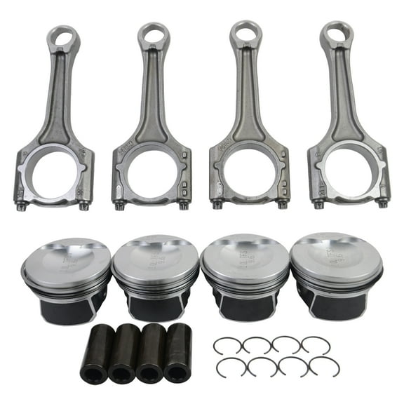 Koomaha Pistons 23mm & Con Rods Set for Audi A3 A4 A5 A6 Q5 VW Passat Golf Tiguan Jetta EOS Scirocco 2.0 EA888 06H198401A 06H107065DM