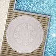 thumbnail image 2 of Beverly Rug Round Outdoor Rug 6' 7'' Circle Patio Rug, White and Gray, 2 of 6