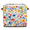 Multicolor 1, variant on CURLYOOT 13 x 13 Inch Cube Storage Bin, Spring Summer Wildflowers Fabric Storage Cube Baskets, Closet Shelves Foldable Bins with Leather Handles for Home Organizer