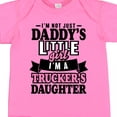 thumbnail image 4 of Inktastic Im Not Just Daddys Little Im a Truckers Daughter Girls Baby Bodysuit, 4 of 5