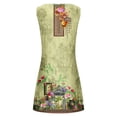 thumbnail image 5 of EGNMCR Robes de Fête pour Femmes Femmes Décontracté Ample Été Robe Débardeur à Imprimé Floral Ajourée Robe de Plage Sans Manches Robes, 5 of 5