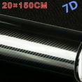 thumbnail image 4 of 7D Car Glossy Carbon Fiber Stickers Decal Vinyl Film Interior Wrap Accessories, 4 of 9