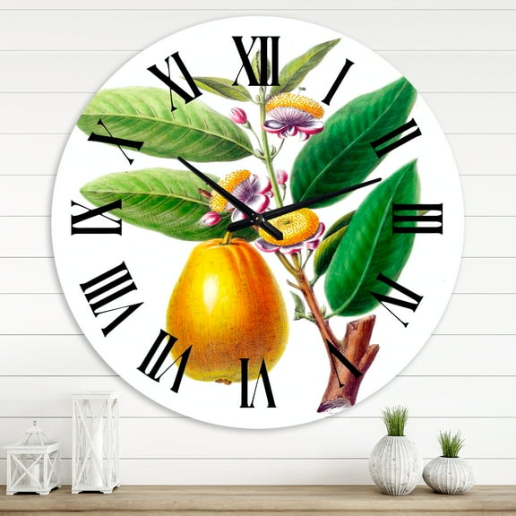 Designart 1 in Farmhouse Wall Clock
