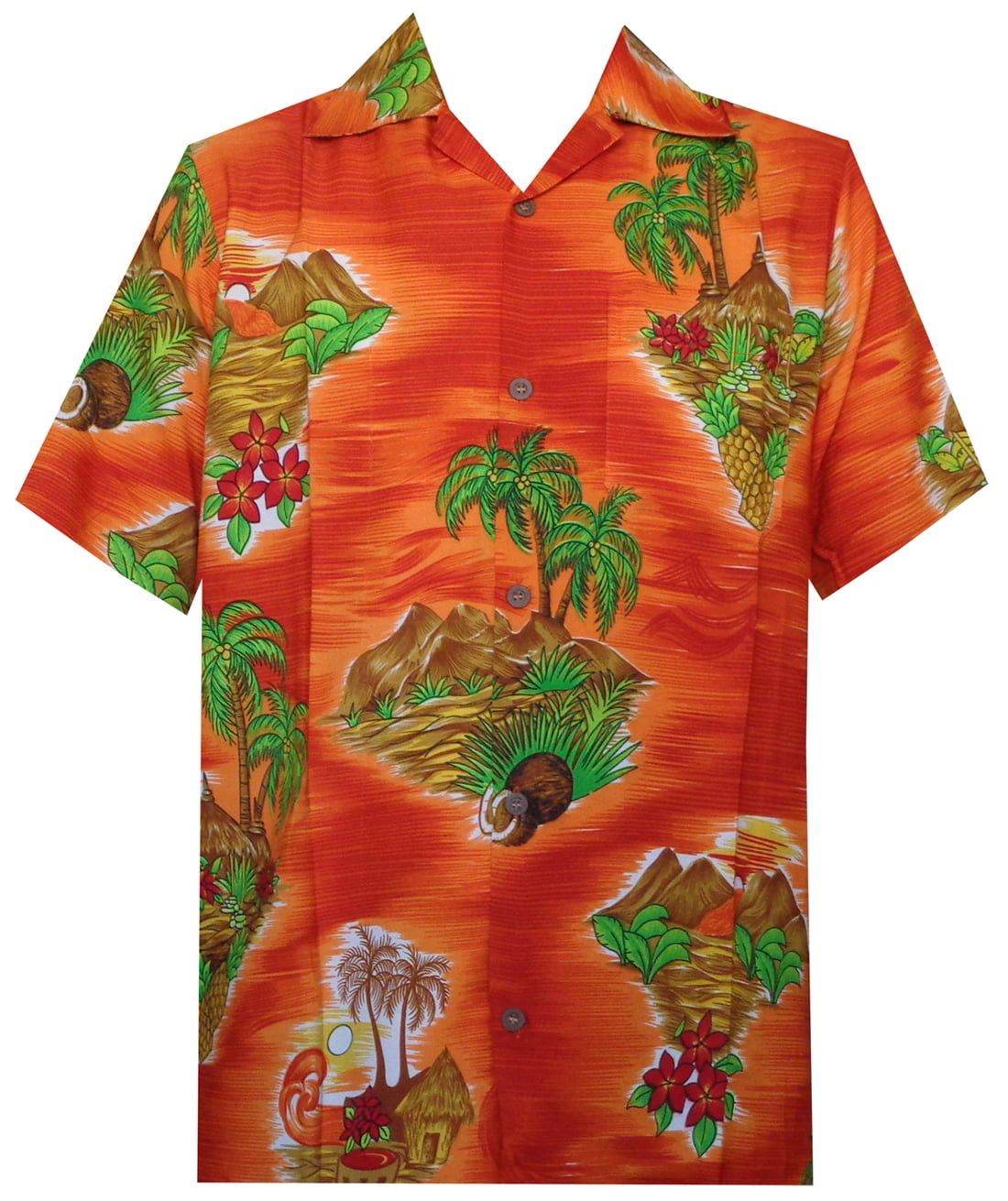 Print Beach Aloha Party Orange 2XL 