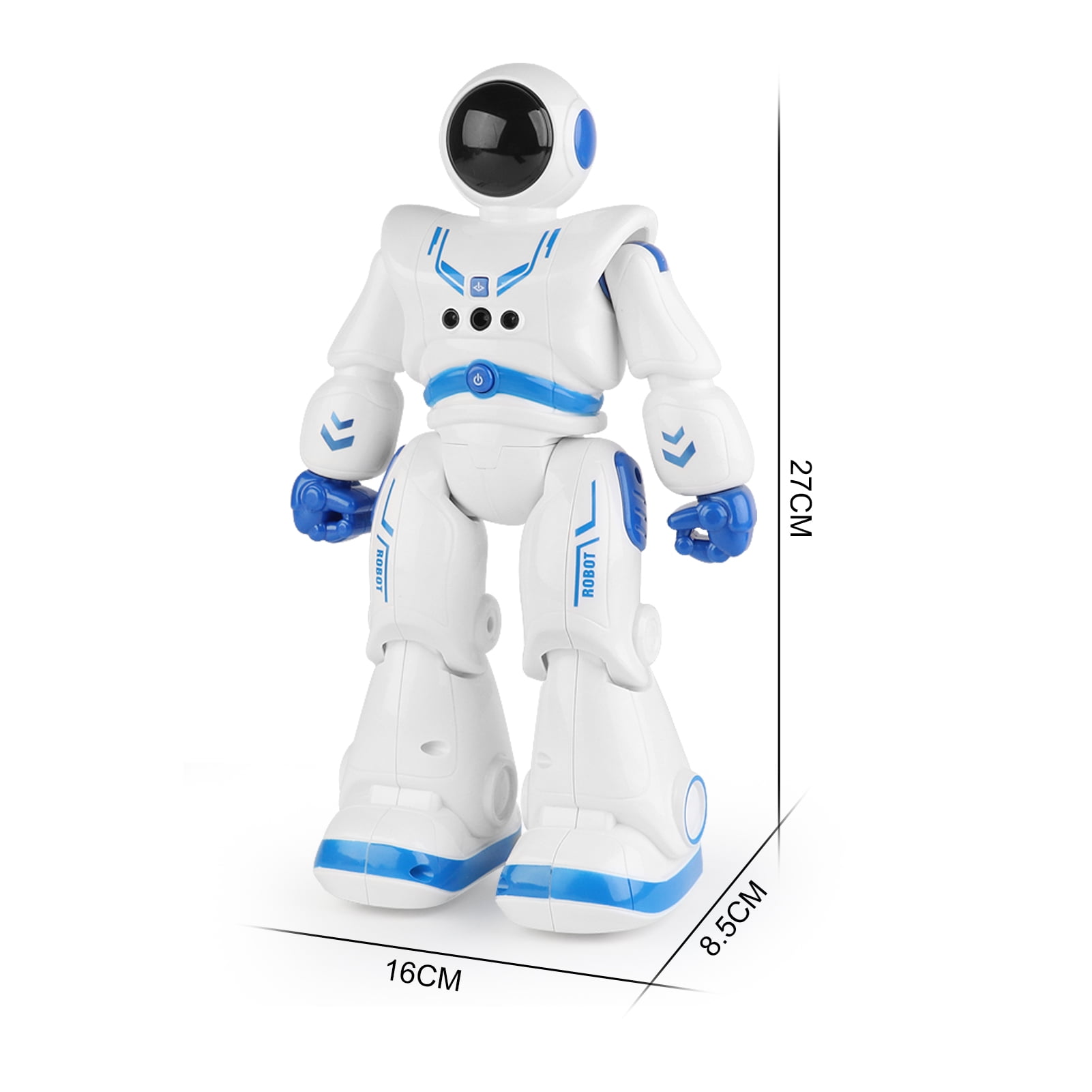 Remote Control Robot Toys for Kid,RC Smart Robot with Walking Singing Dancing,Intelligent Gesture Sensing & Educational Programmable,for Ages 3 and up,Blue