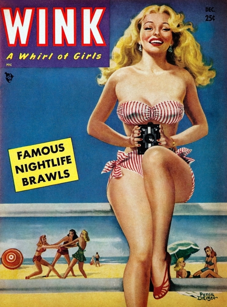 One Of The Best Girlie Magazines Of The Early 1950s The Cover Artwork Of This December 1950