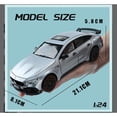 thumbnail image 5 of Masinuta metal mecanica, punta Mercedes Brabus 900,3 sunete, usi mobile, capota mobila, portbagaj mobil, gri, 21 cm, 5 of 5