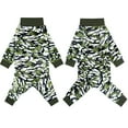 thumbnail image 2 of Harikaji Large Dog Sweater Coat, Large Dog Recovery Suit, Anti-Shedding Dog Pajamas Pjs, After Surgery Dog Onesie for Medium Large Dog Green Camouflage 38#, 2 of 7