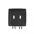 thumbnail image 3 of 2 Switchplate Black Steel Double Toggle | Renovator's Supply, 3 of 8