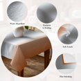 thumbnail image 5 of Orange Grey Table Cloth Waterproof Tablecloths, Gray Farmhouse Modern Rustic Tablecloth Dining Table Cover for Kitchen Party Tabletop Outdoor, Rectangle Tablecloth 60x84 Inch, 5 of 9