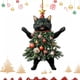 thumbnail image 4 of Injueey Adorno de gato a la moda, 2 piezas, para decoración de árbol de Navidad, decoraciones para árboles de Navidad Kits de decoración para fiestas 2 piezas B, 4 of 6