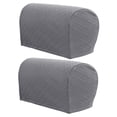 thumbnail image 3 of Fundas de reposabrazos de sofá Macarena 2 juegos elásticas Gris claro, 3 of 8