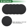 thumbnail image 5 of 50 Pcs Round Sandpaper 180 Grit Hook and Loop Sanding Sheets Universal for Automotive Refinishing 180x180mm Silicon Carbide Black, 5 of 7