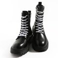 thumbnail image 2 of VSUDO Cordones redondos blancos para botas de 47 pulgadas de diámetro de 5/32 pulgadas, cordones blancos para botas, cordones para botas de trabajo, cordones resistentes para botas de senderismo para, 2 of 5