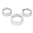 thumbnail image 4 of AC Switch Cover Trim, Audio CD Button Decoration Colorfast Anti UV Coating Fashion Decor  For Car Silver, 4 of 8