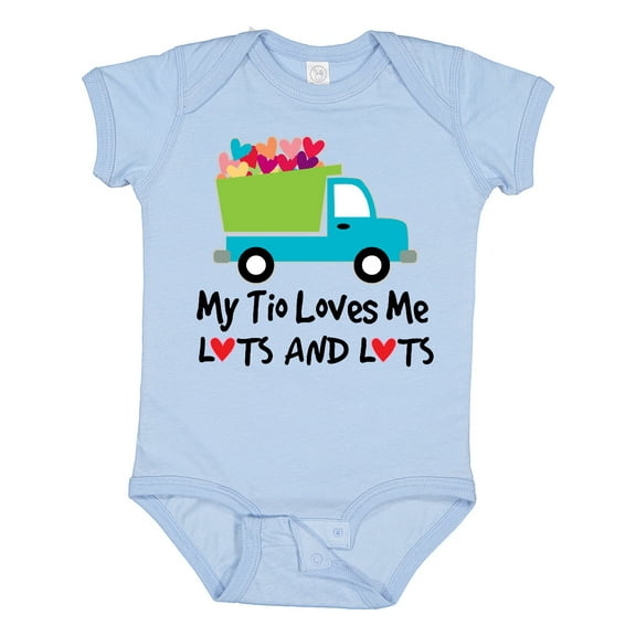Inktastic My Tio Loves Me Truck for Nephew Boys Baby Bodysuit
