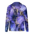 thumbnail image 5 of Tops de Mujer Elegante Blusa Casual Camisas de Manga Larga Otoño de Moda Cuello en V Estampado Floral Pullover Top Odeerbi ODB170517, 5 of 5