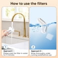 thumbnail image 5 of FWMB Dog Water Fountain Filters,8 Packs Filters & 2 Sponges Set for 8L Lager Wireless Dog Fountain,Activated Carbon, 5 of 7