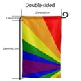 thumbnail image 3 of Garden Flag Pride Rainbow Flag Double Sided Small Yard Holiday Garden Flag for Outside Decor 12.5x18 Inch Square, 3 of 7