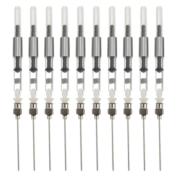Yuanmiaoke 10pcs Student Stationeries Fountain Pen Ink Syringes Ink Converters