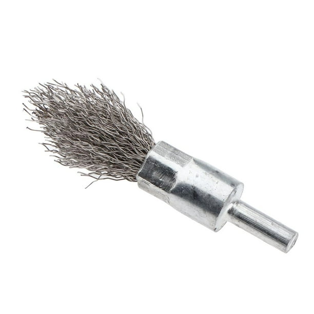 6mm Pen Shape Wire End Brush Rotary Tool Brush f Surface Cleaning