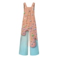 thumbnail image 5 of XINXIAOO Girls Boys Summer Sleeveless Jumpsuits Relaxed Leg Long Summer Outfits with Pockets Girls Clothes Size 11-12 Years, 5 of 7
