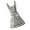 B, variant on Women's Vintage Pleated Ruffle Bowknot Apron with Pockets Maid Dress Pinafore Overalls for Kitchen Cooking and Crafting