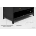 thumbnail image 5 of Momo 36 in. Bath Vanity in Black Oak with White Quartz Top and Undermount Basin, 5 of 7
