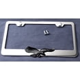 thumbnail image 2 of Flying Eagle 3D Black Emblem Polished Stainless Steel License Plate Frame, 2 of 3