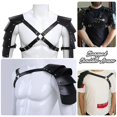 thumbnail image 5 of Men Medieval Costume Armor Cosplay Accessory Vintage Gothic Warriors Knights Shoulder Straps Adjustable PU Leather Harness, 5 of 5