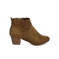 thumbnail image 2 of Breckelles GK54 Women Faux Suede Round Toe Chunky Heel Ankle Bootie, 2 of 5