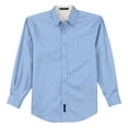 thumbnail image 5 of Men's Tall Long Sleeve Easy Care Shirt Light Blue/ Light Stone 3X-Large Tall, 5 of 6