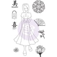 thumbnail image 2 of Prima Marketing Julie Nutting Mixed Media Cling Rubber Stamp-Kyoko, 2 of 2