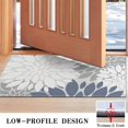 thumbnail image 3 of Blue Floral and Petal Pattern Door Rugs,Washable Non Slip Door Mats Indoor,Decorative Door Mats,Entry Mat Indoor for Entrance,Bedroom,Kitchen,Bathroom,17"x30", 3 of 6