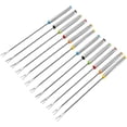 thumbnail image 1 of Bâtons de Fondue pour Fromage Chocolat, Poignée Résistante à la Chaleur Assure une Cuisson Sûre, Fourchettes Réutilisables Colorées pour Pique-Niques Camping, Ensemble de 12 Pcs, 1 of 8