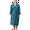 Green-Female, variant on Women Waffle Knit Kimono Spa Robe Soft Cozy Breathable Lightweight Bathrobe with Side Pockets