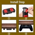 thumbnail image 4 of Soporte para joystick PS5 PS4 de 2 piezas, soporte para joystick debajo de la mesa Soporte de almacenamiento colgante para gamepad, 4 of 5