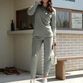 thumbnail image 4 of Thermal Underwear Top Comfortable Women Casual Round Neck Long Sleeved Shirt Thickened Warm Suit for Autumn and Winter Slim Fit, 4 of 9