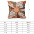 thumbnail image 3 of Summer Sun Daisy Floral Pillow Covers 18X18 Inch Set of 2 Vintage Flowers Burnt Orange Green Decorative Square Pillow Cases Farmhouse Seasonal Cushion Case Home Decor for Sofa Couch Bedroom Outdoor, 3 of 6