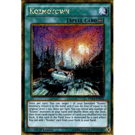 YuGiOh Premium Gold: Infinite Gold Gold Secret Rare Kozmotown PGL3-EN032
