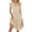 Apricot Color, variant on Women'S Summer Dress V Neck Short Sleeve Midi Sundress Flowy Tiered Beach Dresses with Pockets Pink XL