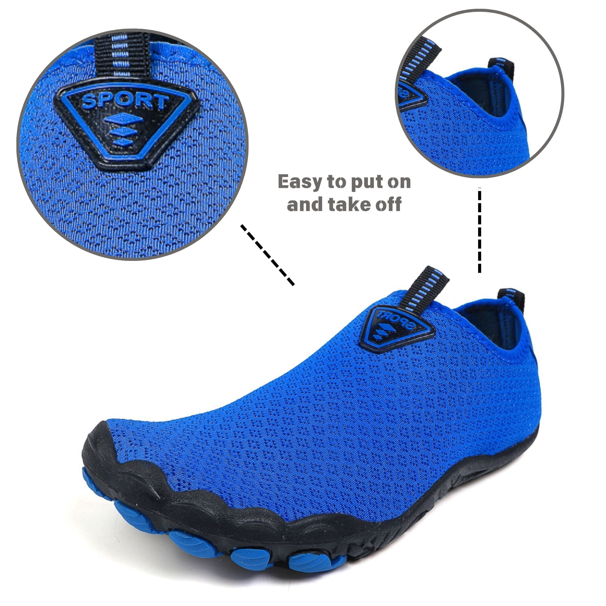 BERANMEY Water Shoes for Women Men Quick-Dry Barefoot Skin Fit Swim Shoes Lightweight Non Slip Hiking Shoes for Swimming Beach Walking Surfing Yoga
